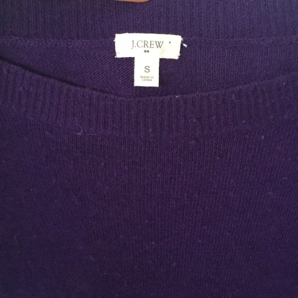 J.Crew boatneck purple sweater dress - Picture 2 of 6